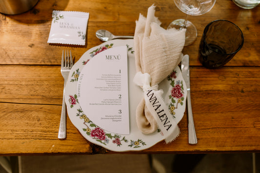 Personalisierte Hochzeits-Gläserbänder