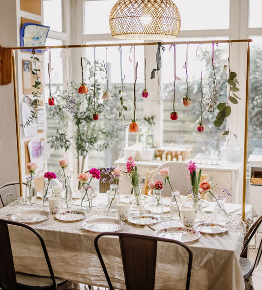 Florale Tischdekoration – Styling bei dir zu Hause
