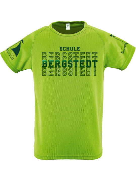 Damen Zehntel T-Shirt 2026 – Schule Bergstedt (Neon Grün)