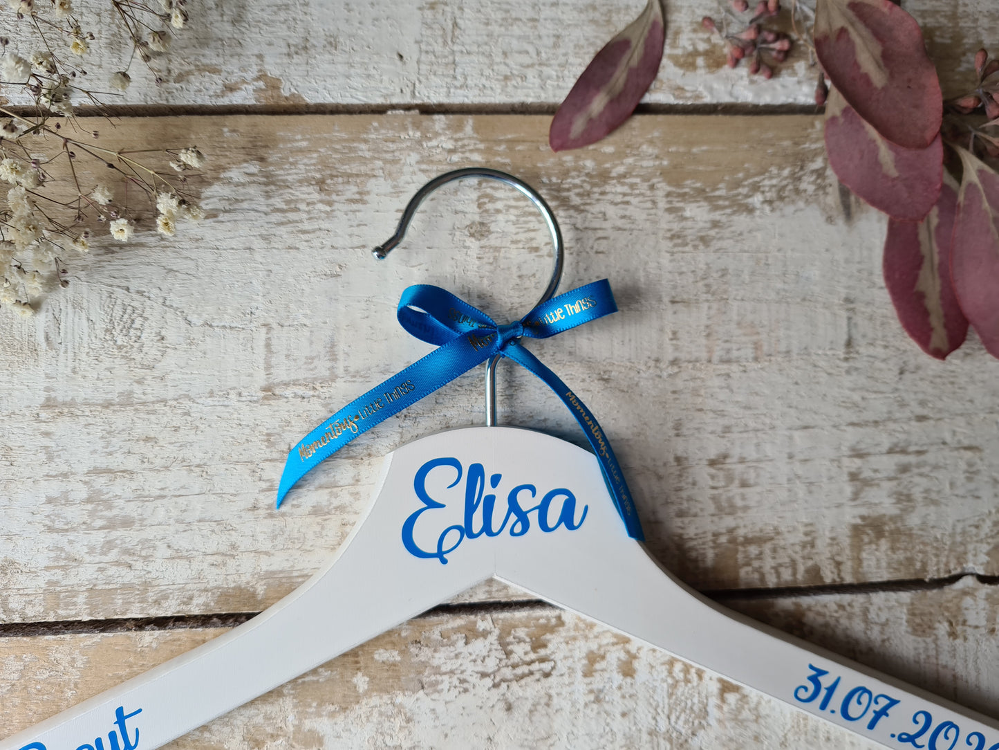 Personalised Wedding Day Bridal Hanger