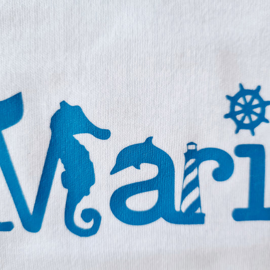Nautical Baby Name Onesie