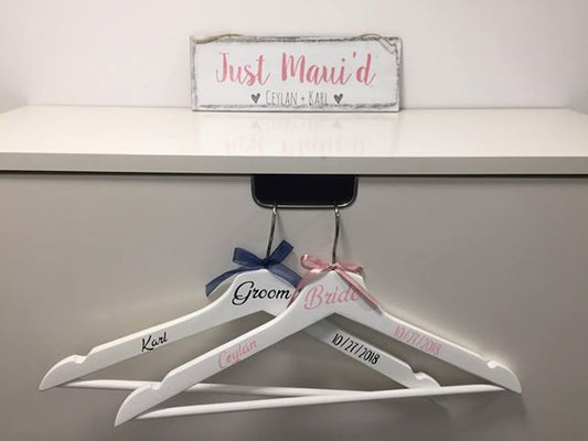 Personalised Wedding Dress Hanger