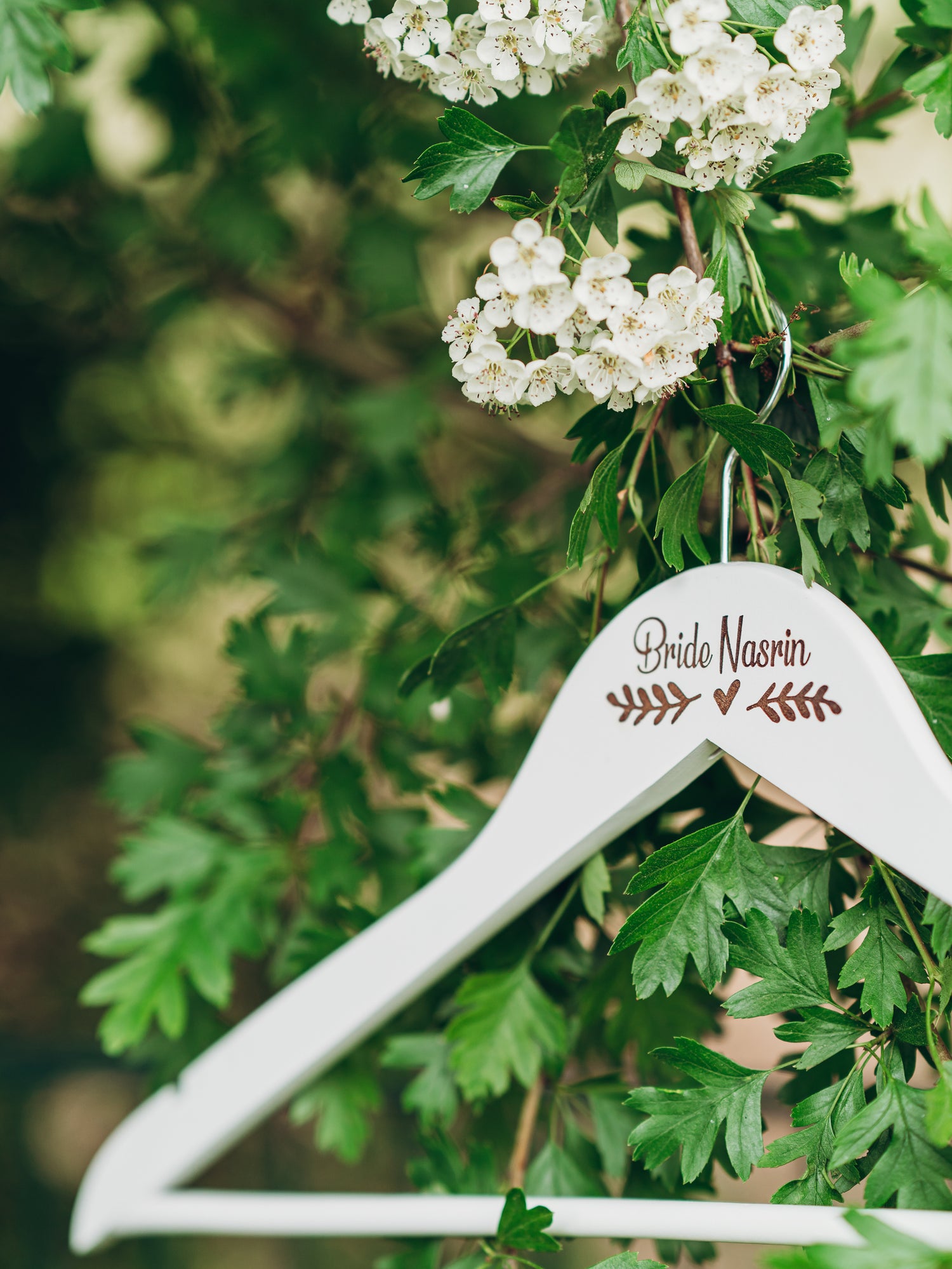 Kleiderbügel für das Brautkleid