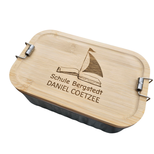 Schule Bergstedt Bento-Lunchbox – mit Logo und Namen graviert