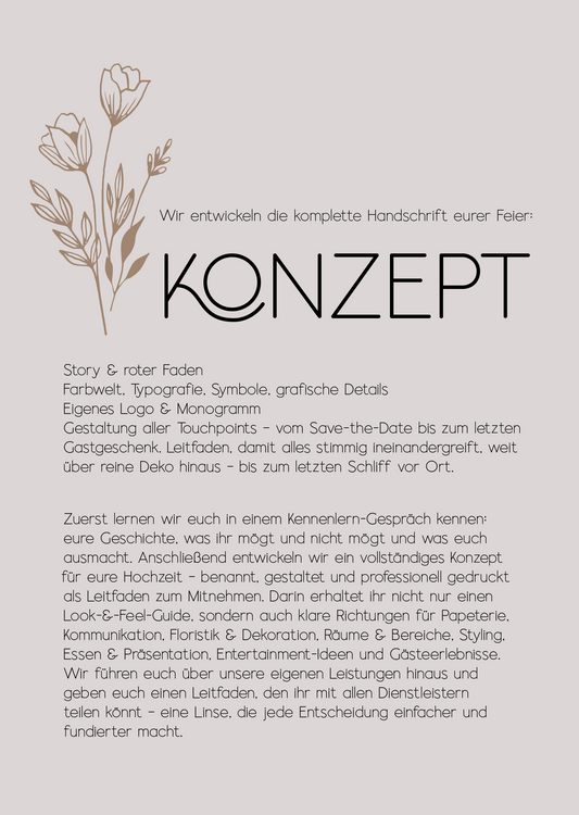 Das Konzeptbuch – Die Handschrift eurer Feier