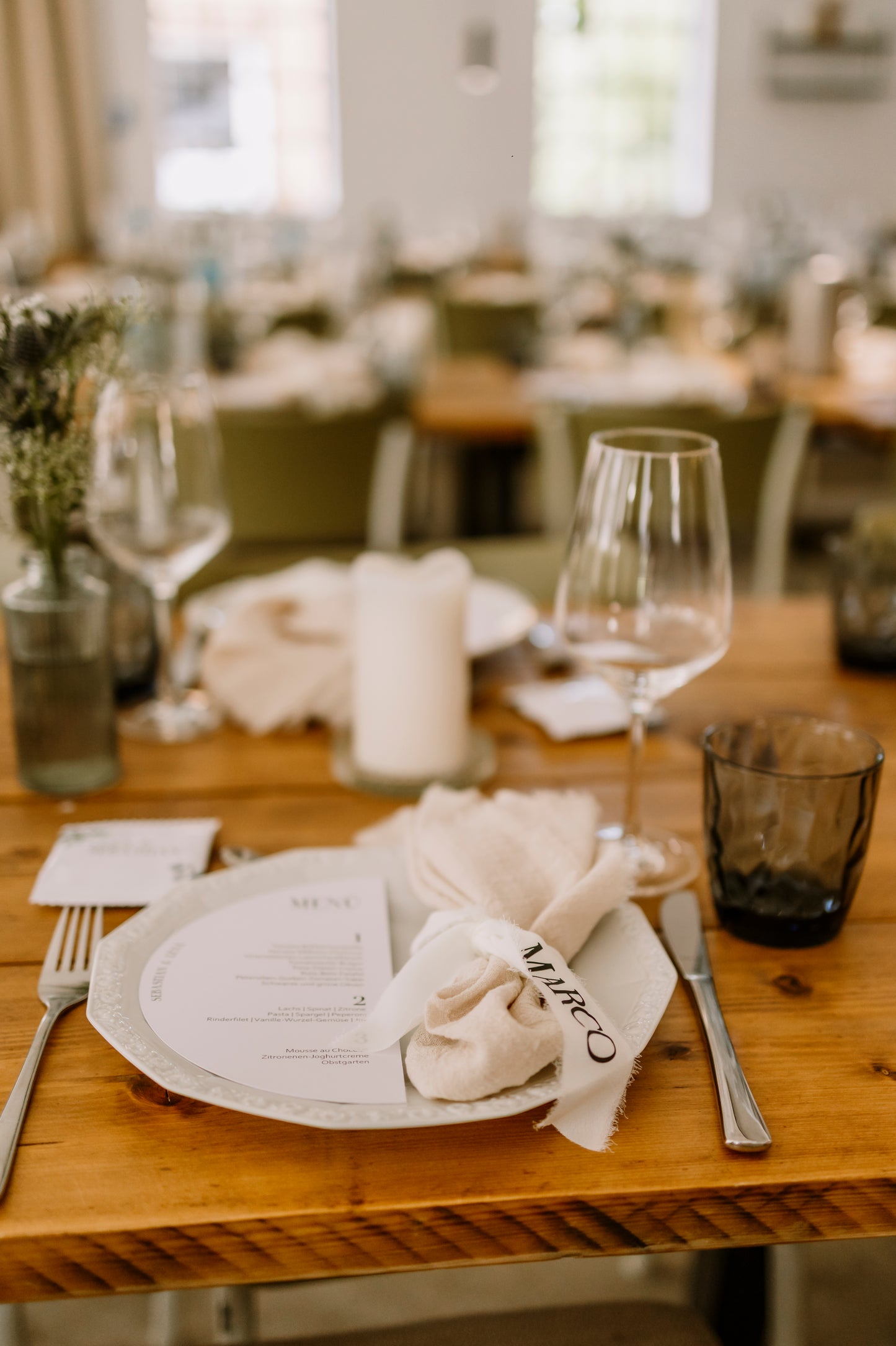 Personalisierte Hochzeits-Gläserbänder