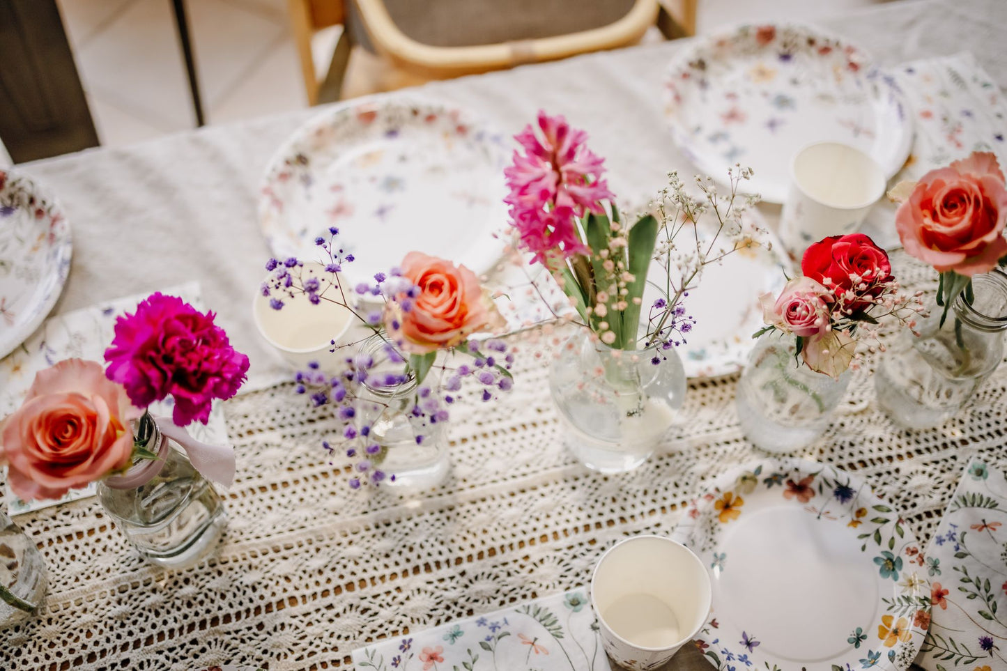 Florale Tischdekoration – Styling bei dir zu Hause