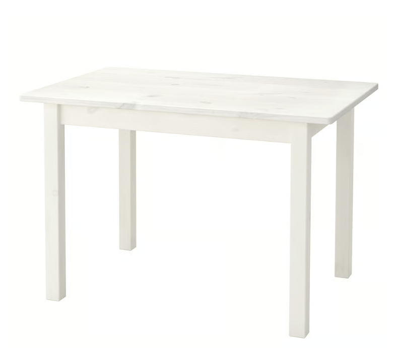 Weißer Kindertisch aus Holz