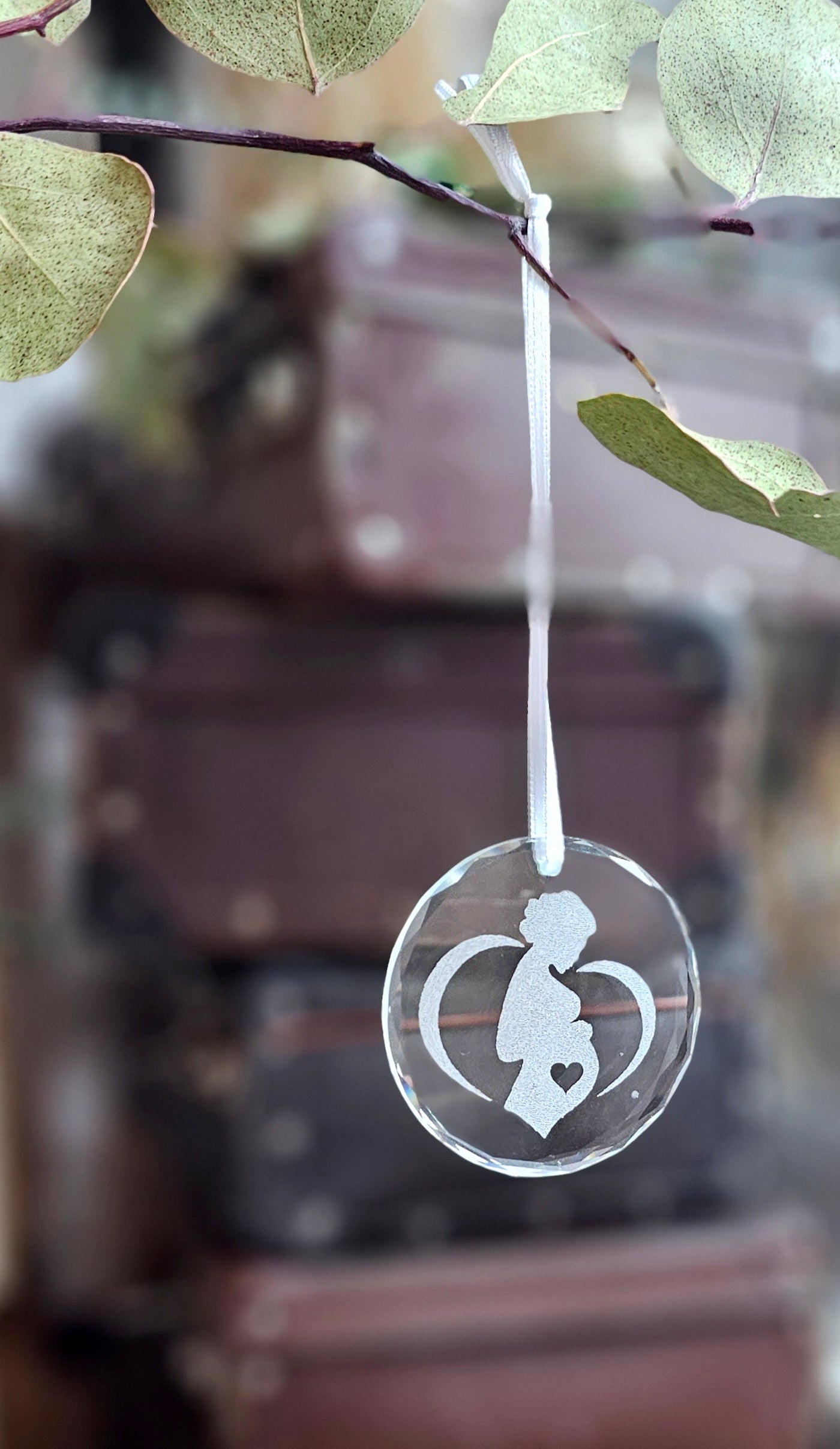 Anhänger aus Glas für Schwangere