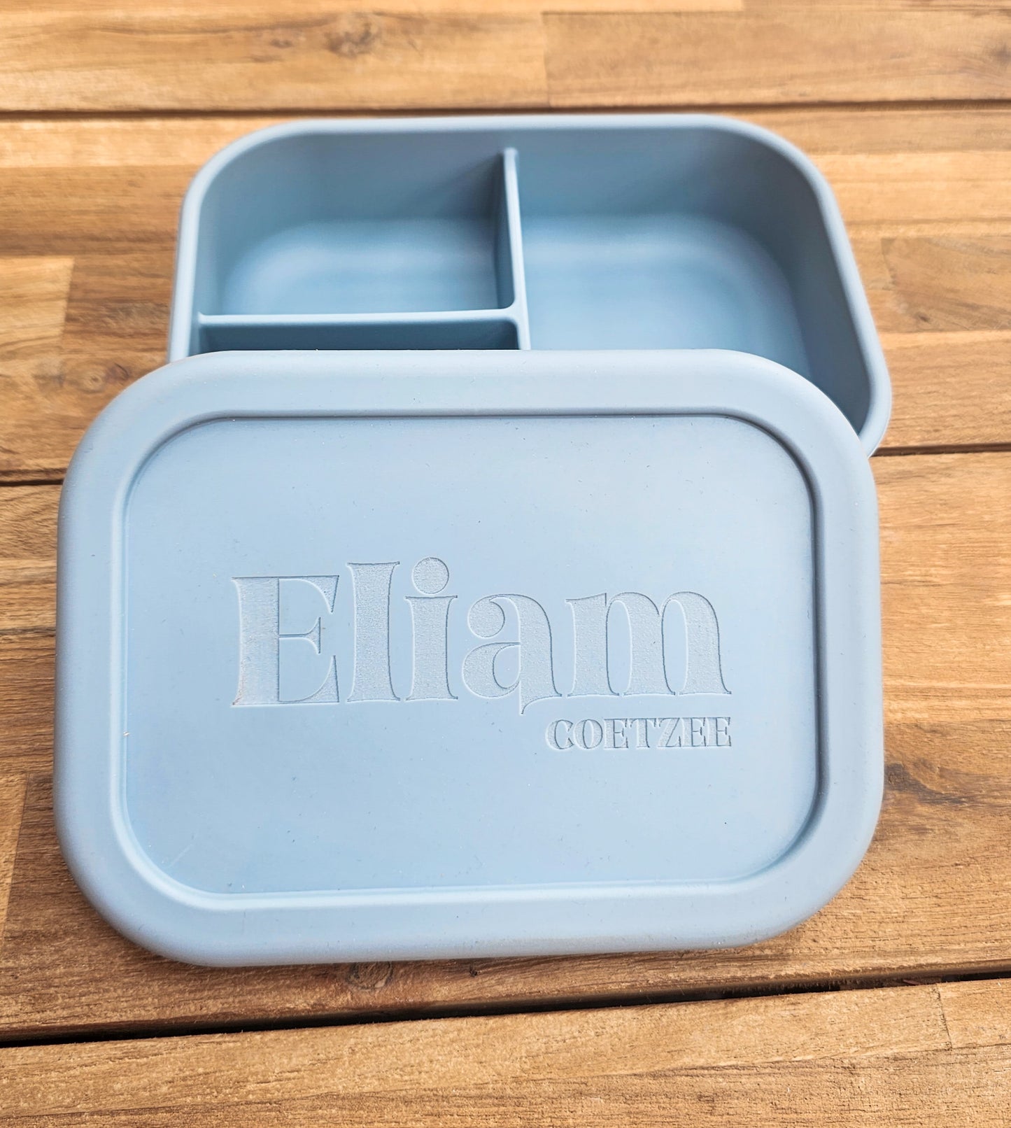Personalisierte Bento-Lunchbox aus Silikon – mit Gravur
