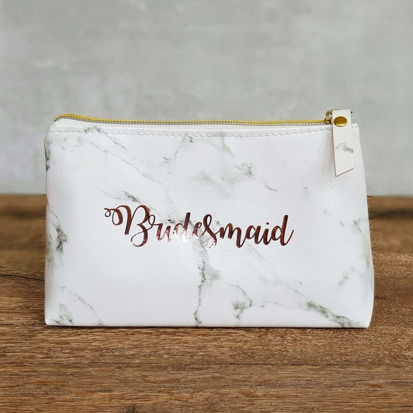Marble Make Up Bag with Personalised Text