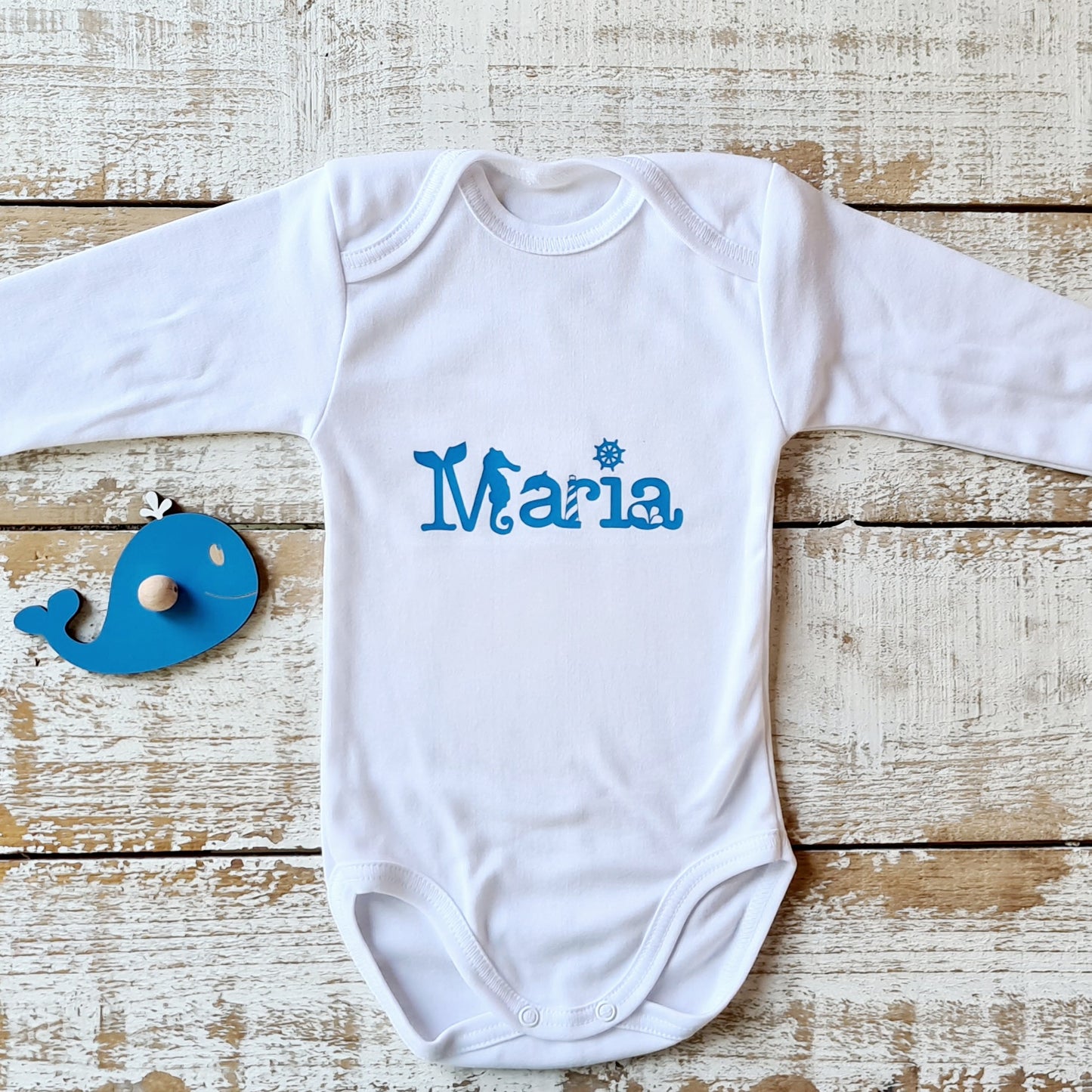 Nautical Baby Name Onesie
