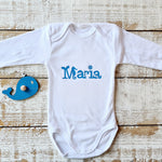Load image into Gallery viewer, Nautical Baby Name Onesie
