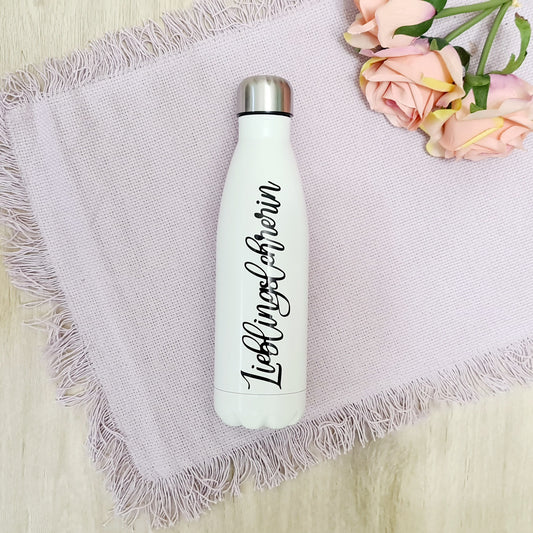 Wasserflasche "Lieblingslehrer" Geschenk für den Lehrer