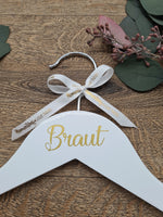 Afbeelding in Gallery-weergave laden, Personalised Wedding Hanger with Gold Text
