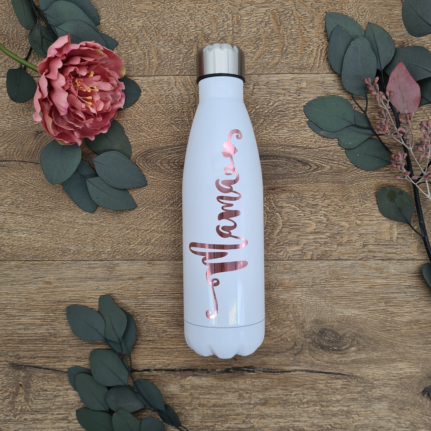 Rose Gold &  White Bottle For Mama