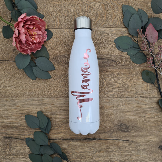 Rose Gold &  White Bottle For Mama