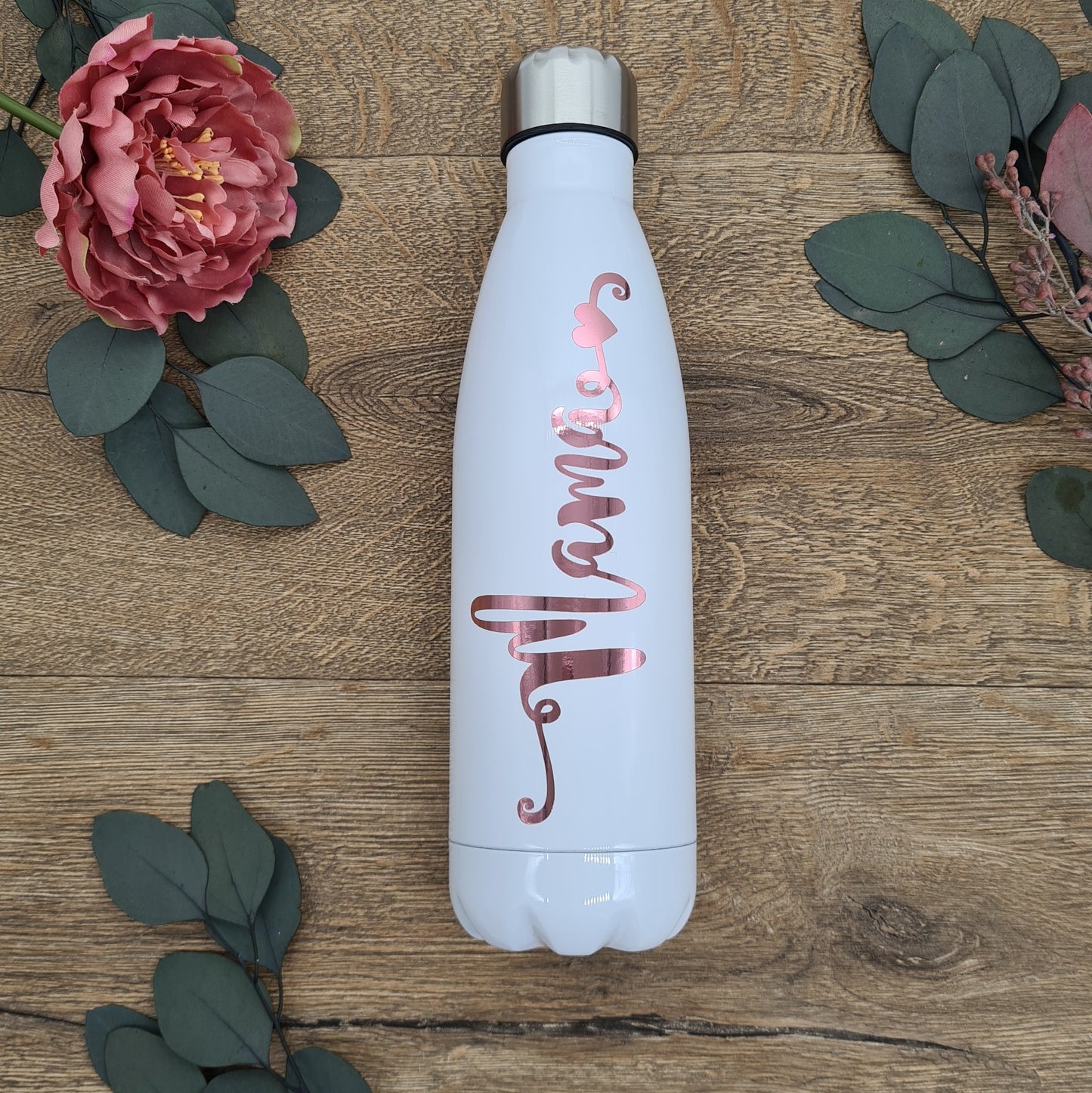 Rose Gold &  White Bottle For Mama