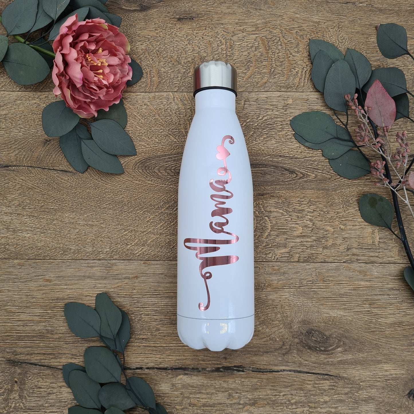 Rose Gold &  White Bottle For Mama