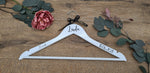 Cargar imagen en el visor de la galería, Personalised Wedding Dress Hanger with Black Text
