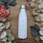 Load image into Gallery viewer, Midwife gift, Mint Green &quot;Midwife&quot; on a White Thermo Bottle
