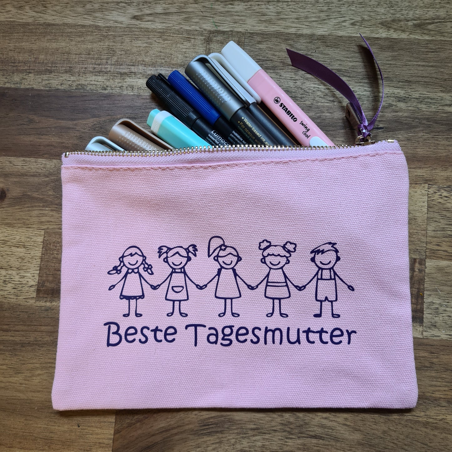 "Beste Tagesmutter" Geschenktasche aus Baumwolle