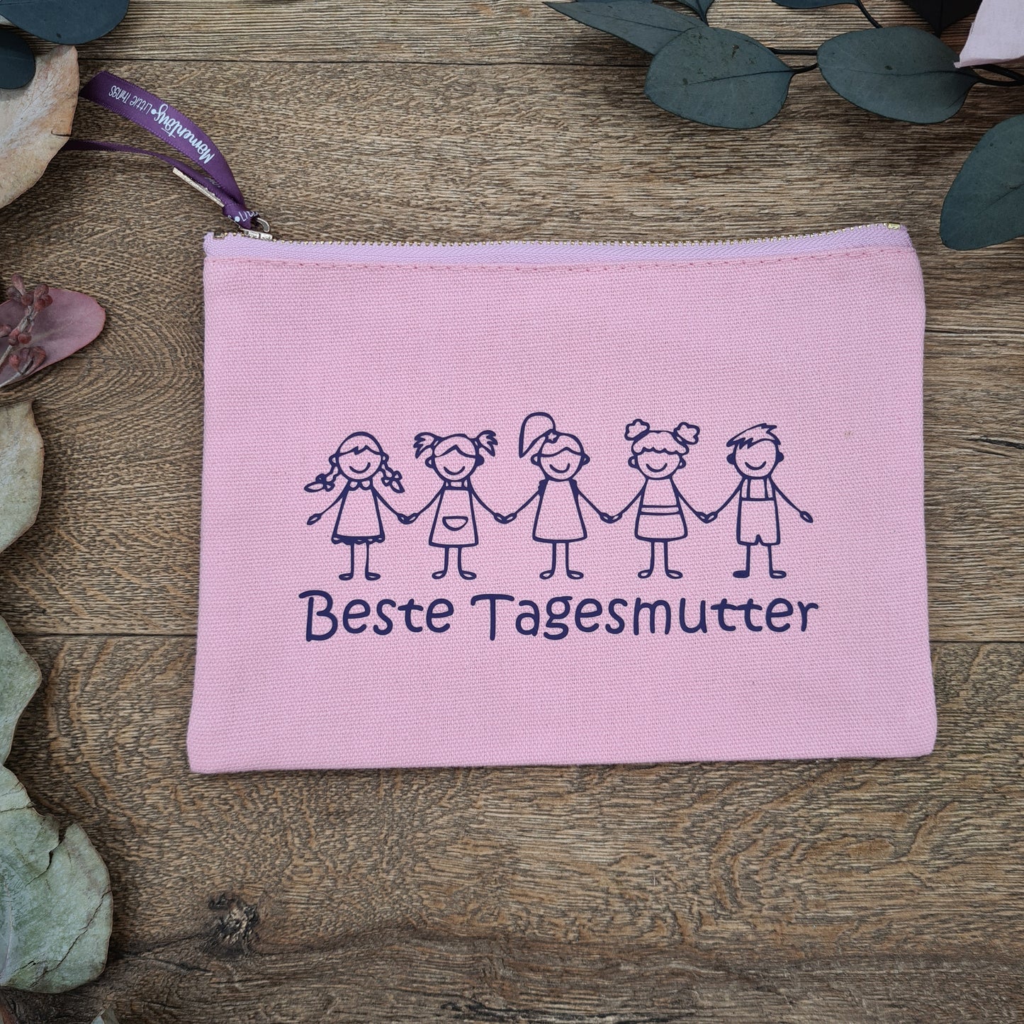 "Beste Tagesmutter" Geschenktasche aus Baumwolle