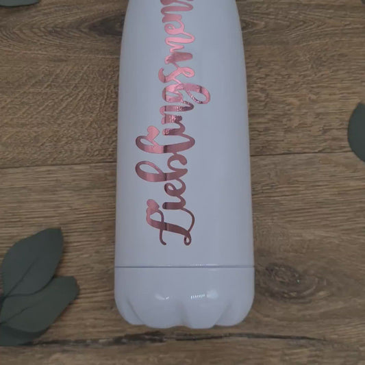 Rose Gold &  White Bottle For Favourite Person "Lieblingsmensch"