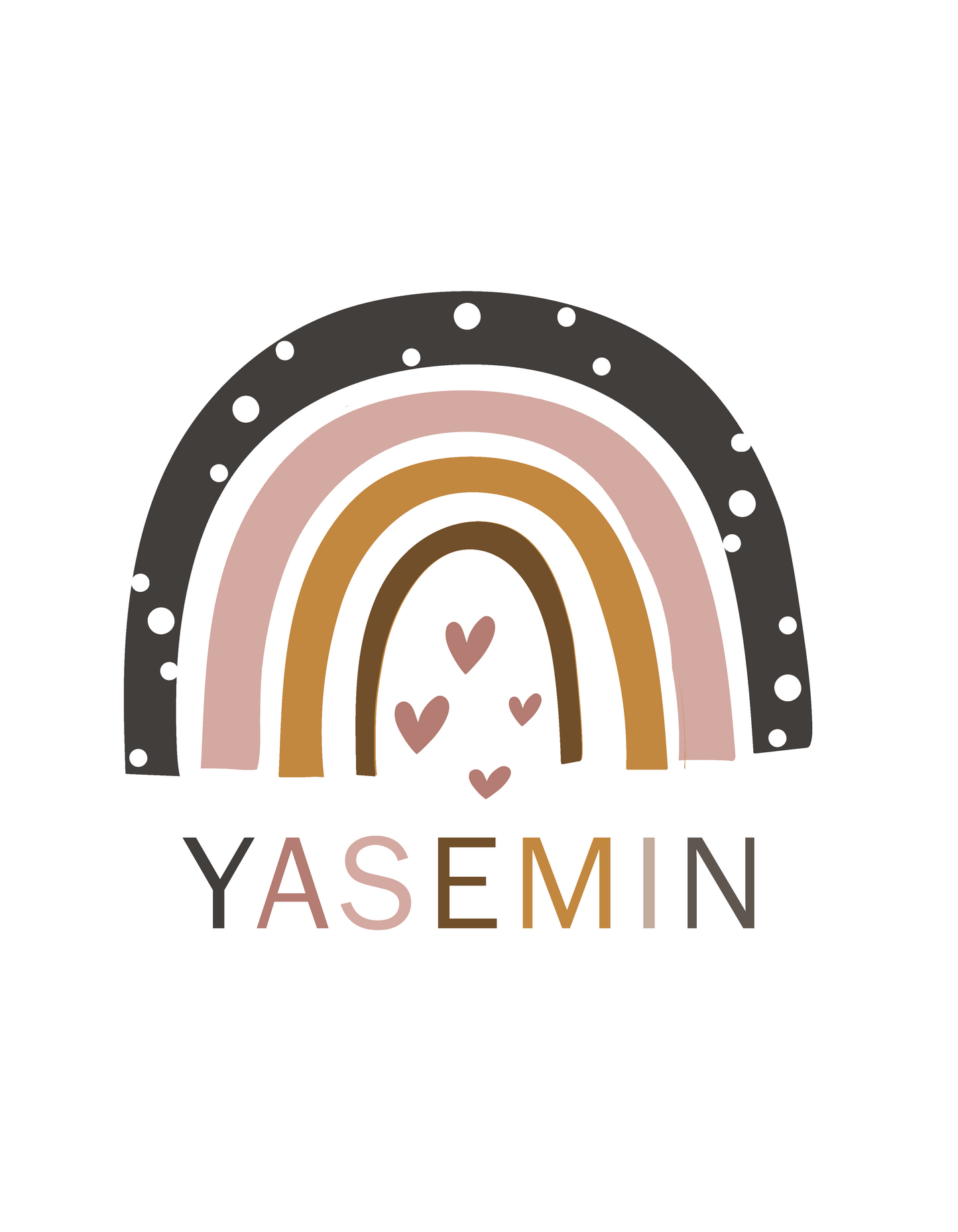 Rainbow Poster Natural Colours for Baby Nursery