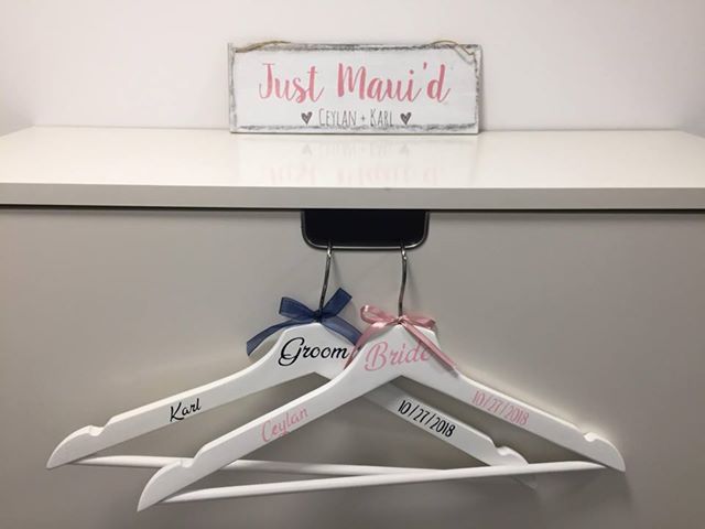 Personalised Wedding Dress Hanger