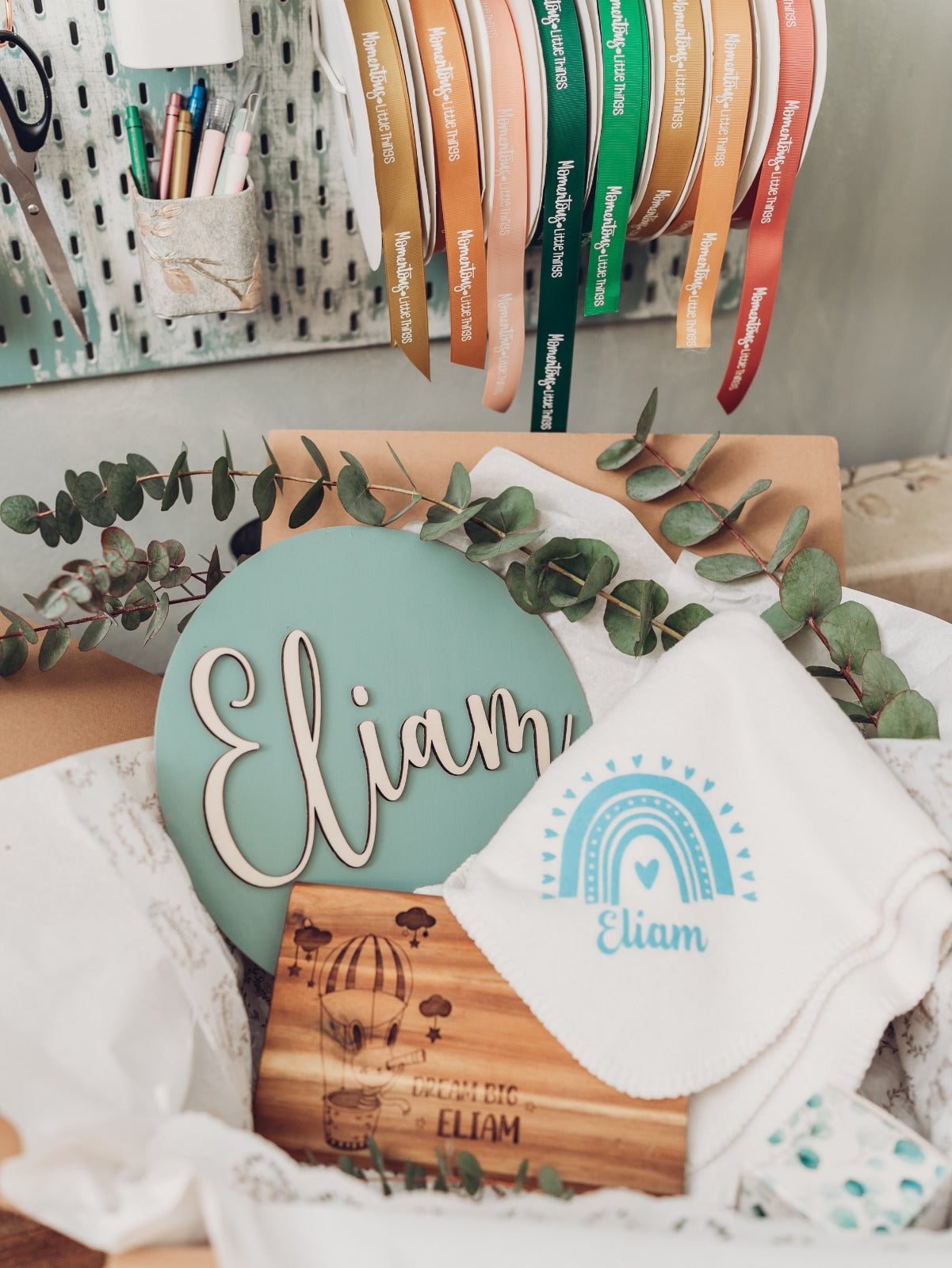 3D Holz Name in moderner handgeschriebener Kalligraphie