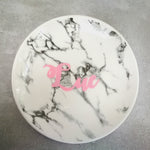 Load image into Gallery viewer, Marble Jewelery Ring Dish with Personalization
